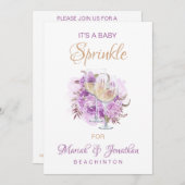 *~* Baby shower voor witte kaas SPRINKLE Kaart (Voorkant / Achterkant)