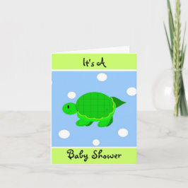 Baby shower voor witte schildpad