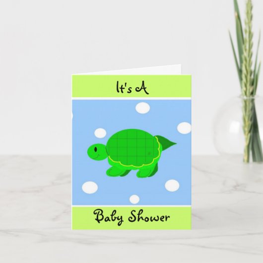 Baby shower voor witte schildpad (Voorkant)