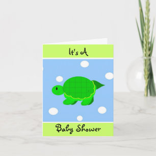Baby shower voor witte schildpad