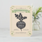 Baby shower voor zaaizaad kaart (Staand voorkant)