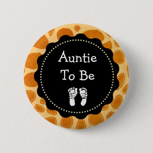 Baby shower voor Zebra-afdrukken Ronde Button 5,7 Cm (Voorkant)