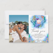 Baby shower voor Zeeen van de oceaan Bedankkaart (Voorkant)