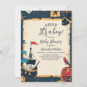 Baby shower voor zeepiraten kaart (Voorkant)