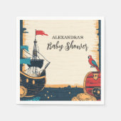 Baby shower voor zeepiraten servet (Voorkant)