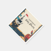 Baby shower voor zeepiraten servet (Hoek)