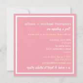 Baby shower voor zoete roze stellen kaart (Achterkant)