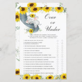 Baby shower voor zonnebloempitten boven of onder h (Voorkant / Achterkant)