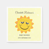 Baby shower voor zonneschijnontwerp servet (Voorkant)