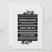 Baby shower voor zwart-wit kleurenblokkering uitno kaart (Voorkant)