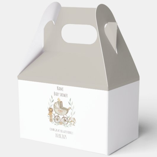 Baby shower-voorkeurskist bedankdoosjes (Voorkant)