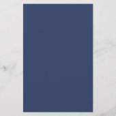 Baby shower Voorspelling Spel Navy Blush Roze Bloe (Achterkant)