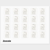 Baby Shower Voorspelling Sticker (Vel)