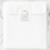 Baby Shower Voorspelling Sticker (Tas)
