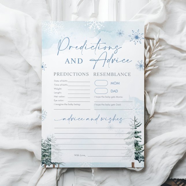 Baby shower voorspellingen en advies kaarten (Creator heeft geüpload)