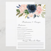 Baby shower voorspellingen in het Spaans (Voorkant / Achterkant)