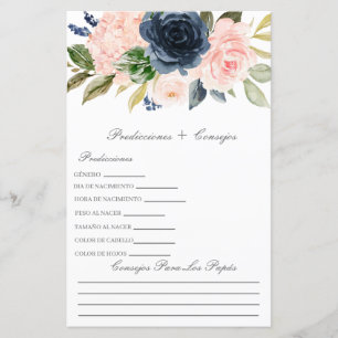 Baby shower voorspellingen in het Spaans