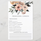 Baby shower voorspellingen in het Spaans (Voorkant)