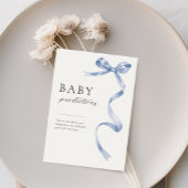 Baby shower voorspellingen tabel teken met boog on poster