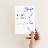 Baby shower voorspellingen tabel teken met boog on poster
