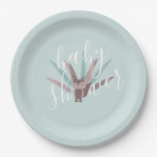 Baby Shower Vos Boheemse Veren     Papieren Bordje