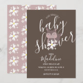 Baby Shower Vos Boho Uitnodiging (Voorkant / Achterkant)