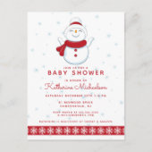 BABY SHOWER | Vrije kerstfeestdag Briefkaart (Voorkant)