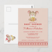 BABY SHOWER | Vrije uitnodiging voor kerstmis (Voorkant / Achterkant)