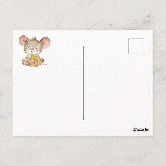 BABY SHOWER | Vrije uitnodiging voor kerstmis (Achterkant)