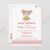 BABY SHOWER | Vrije uitnodiging voor kerstmis (Voorkant / Achterkant)