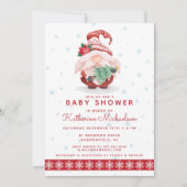 BABY SHOWER | Vrolijk kerstfeest met gnome Kaart (Voorkant)