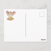 BABY SHOWER | Vrolijke Kerst Muis Uitnodiging (Achterkant)