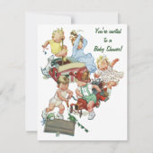 Baby shower Vuurthema Uitnodiging (Voorkant)