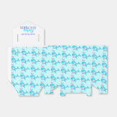 Baby shower walvissen aqua wit geschenk gunst doos bedankdoosjes (Uitgevouwen)