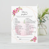 Baby shower Wat is er op je telefoonspelpompoen? Kaart (Staand voorkant)