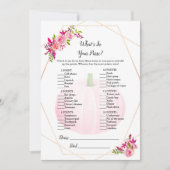 Baby shower Wat zit er in je paardenspel? Kaart (Voorkant)