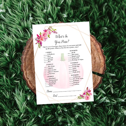 Baby shower Wat zit er in je paardenspel? Kaart