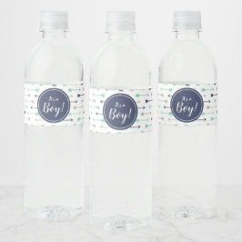 Baby shower water flesetiketten waterfles etiket