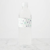 Baby shower water flesetiketten waterfles etiket (Achterkant)