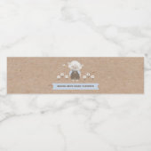 Baby shower waterfles etiket (Enkel label)