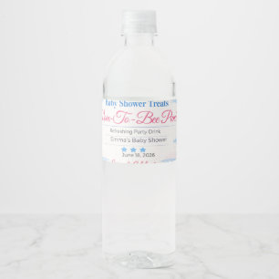 Baby Shower Waterfles Etiket Zoete Baby Punch