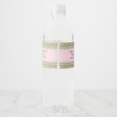 Baby shower Waterflesetiketten, Royal Baby shower Waterfles Etiket (Achterkant)