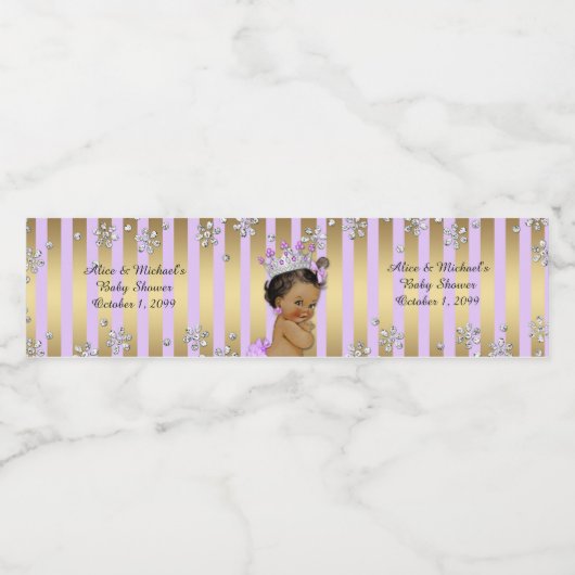 Baby shower Waterflesetiketten, Royal Baby shower Waterfles Etiket (Enkel label)
