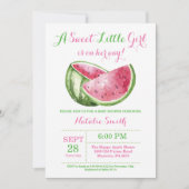 Baby shower watermeloen kaart (Voorkant)