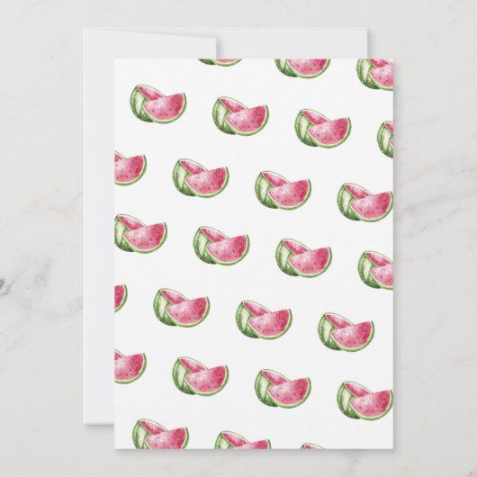 Baby shower watermeloen kaart (Achterkant)