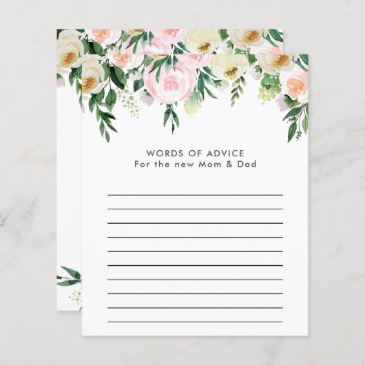 Baby shower waterverf (Voorkant / Achterkant)