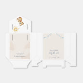 Baby shower Waterverf Beer Sunshine Bedankdoosjes (Uitgevouwen)