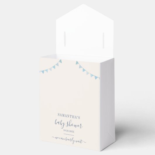 Baby shower Waterverf Beer Sunshine Bedankdoosjes (Geopend)