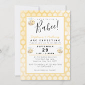 Baby shower Waterverf bijen Kaart (Voorkant)