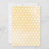 Baby shower Waterverf bijen Kaart (Achterkant)